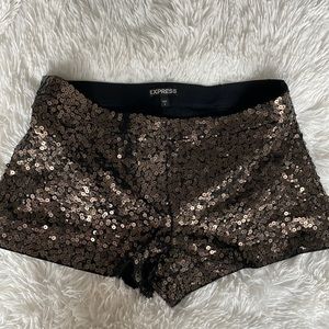 Express sequined shorts
